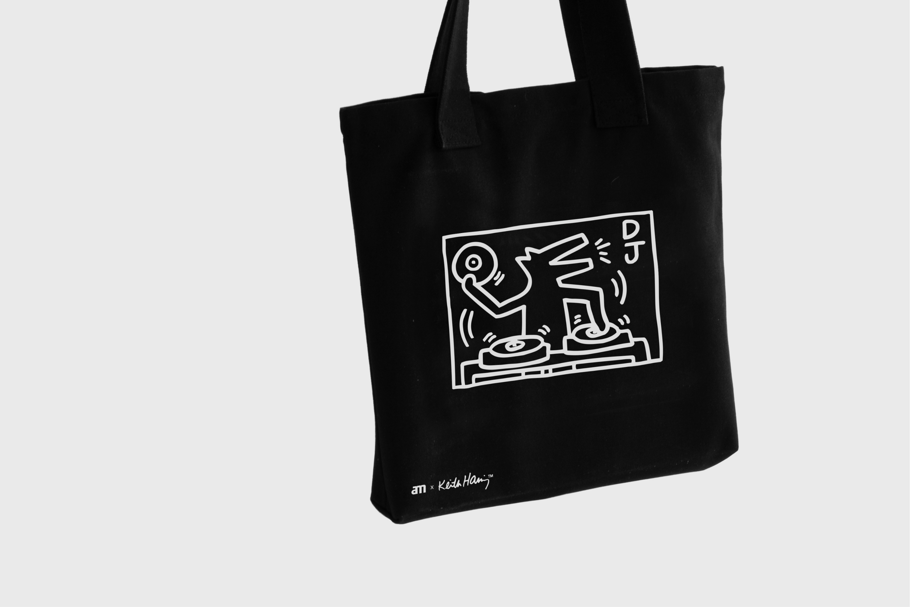 Keith Haring record tote